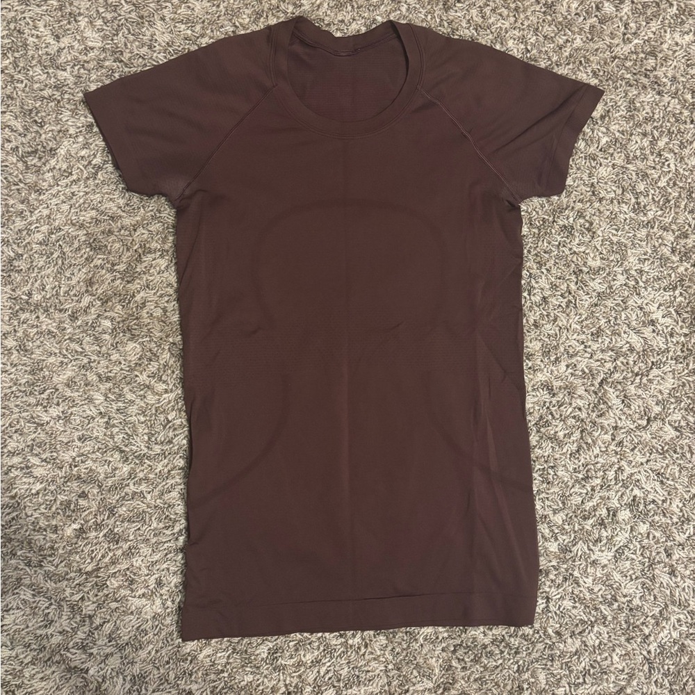 Lululemon Swiftly Tech Short Sleeve Shirt Brown Size 4
